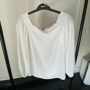 Beautiful off the shoulder top Aqua